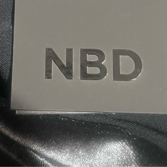 NBD Dee Dee Black Velvet One-Shoulder Mini Dress Puff Sleeve Party Cocktail - Picture 9 of 11